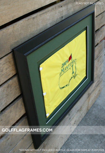 20x24 Black Frame to Hold 13x17 Golf Flag (Moulding blk-002, Double Green Mat) - Image 6