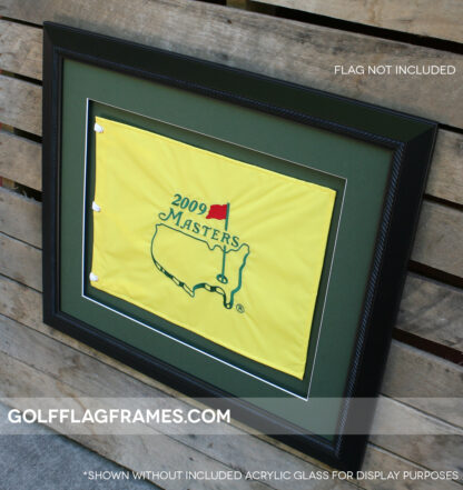 20x24 Black Frame to Hold 13x17 Golf Flag (Moulding blk-002, Double Green Mat) - Image 5