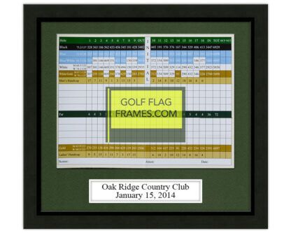 Tournament Package - Golf Scorecard Frames Black Wood BLK-001