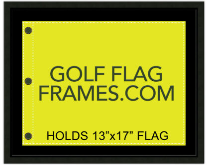 16x20 Black Frame to Hold 13x17 Golf Flag (Moulding blk-001, Reversible Black or Green Mat) - Image 3