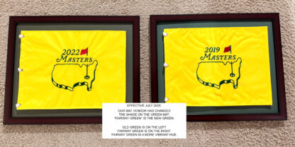 16x20 Brown Frame to Hold 13x17 Golf Flag (Moulding brn-002, NEW Fairway Green Mat) - Image 3