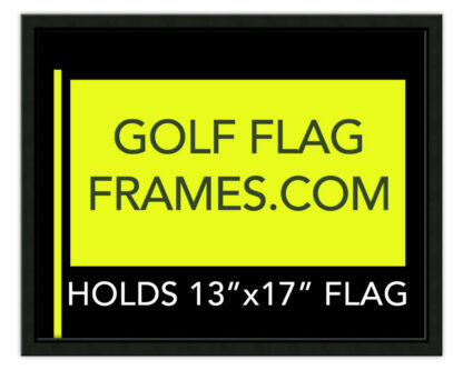 Tournament Package - 16x20 Frame to Hold 13x17 Flag; Black Wood 416