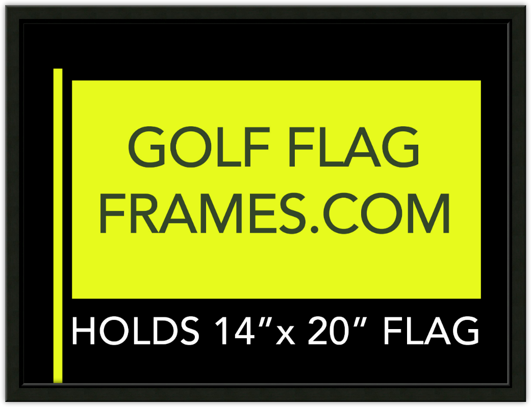 Tournament Package - 17x23 Frame to Hold 14x20 Flag; Black Wood BLK-001 - Image 7