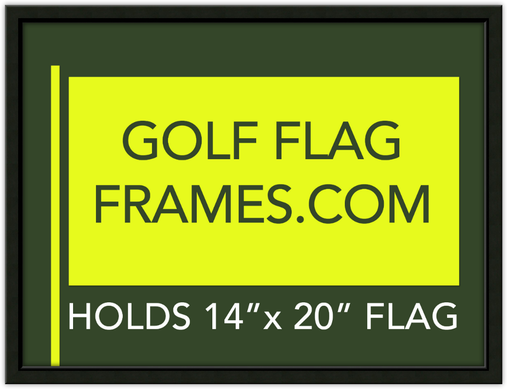 Tournament Package - 17x23 Frame to Hold 14x20 Flag; Black Wood BLK-001 - Image 6
