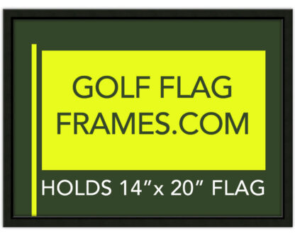 Tournament Package - 17x23 Frame to Hold 14x20 Flag; Black Wood BLK-001