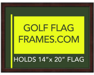 CHAD BRUE QTY 30 - 17x23 Frame to Hold 14x20 Flag (BRN-002; Mahogany Color Moulding-Green Mat)