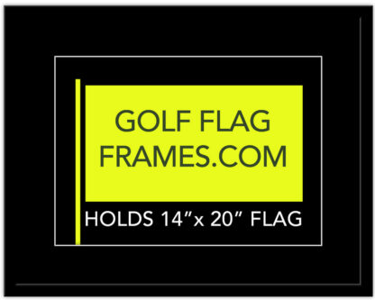 Tournament Package - 21x27 Frame to Hold 14x20 Flag; Black Shadowbox Wood 10800