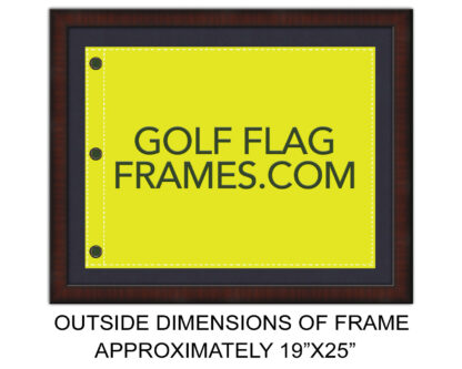 17x23 Brown Frame to Hold 14x20 Golf Flag (Moulding brn-001, NEW Fairway Green Mat) - Image 3