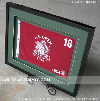 Custom Size Black Flag Frame (Moulding blk-004 Shadowbox, Choice of Mat Color) - Image 5