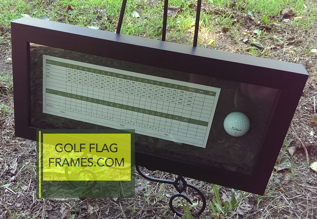 Golf Scorecard and Ball Sample Frame GolfFlagFrames