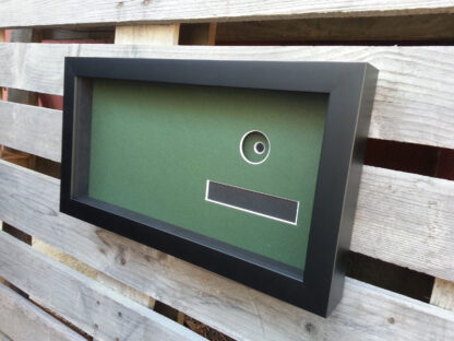 Hole In One 8X16 Black Golf Scorecard & Ball Frame Holds Up To 6"x8" card (Moulding blk-004, Green Mat) - Image 4