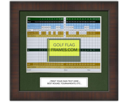 Tournament Package - Golf Scorecard Frames Walnut Color BRN-001