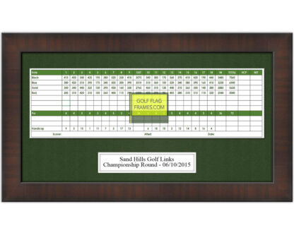 Tournament Package - Golf Scorecard Frames Walnut Color BRN-001 - Image 3