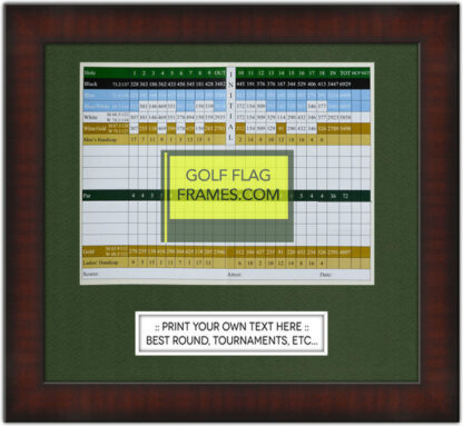 Tournament Package - Golf Scorecard Frames Mahogany Color BRN-002 - Image 2