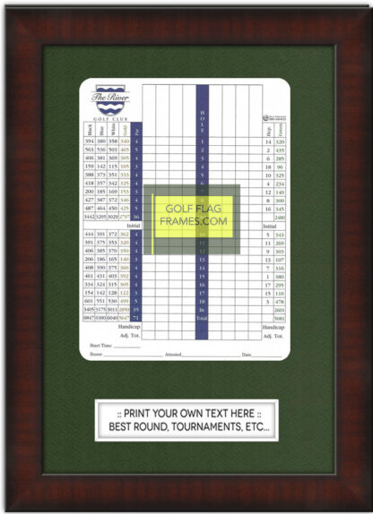 Tournament Package - Golf Scorecard Frames Mahogany Color BRN-002 - Image 3