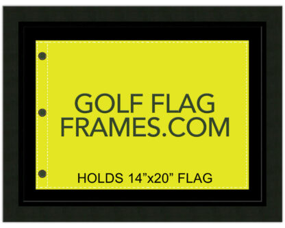 17x23 Black Frame to Hold 14x20 Flag (Moulding blk-003, Reversible Black or Green Mat) - Image 7