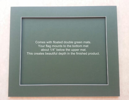 20x24 Brown Frame to Hold 13x17 Golf Flag (Moulding brn-004, Double Green Mat) - Image 3