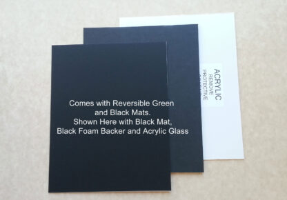 16x20 Black Frame to Hold 13x17 Golf Flag (Moulding blk-002, Reversible Green or Black Mat) - Image 3