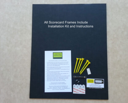 8x15 Brown Golf Scorecard Frame Holds Up To 5"x12" card (Moulding brn-002, Green Mat) - Image 4