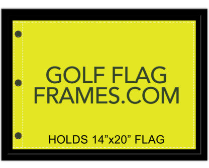 Compact Black Frame to Hold up to 14x20 Golf Flag (Moulding blk-007, Reversible Black or Green Mat) - Image 5