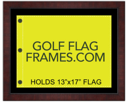 MASTERS SPECIAL 16x20 Brown Frame to Hold 13x17 Golf Flag (Moulding brn-008, Reversible Black or Green Mat) LIMITED TIME SALE - Image 5