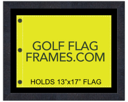 16x20 Black Frame to Hold 13x17 Golf Flag (Moulding blk-006, Reversible Black or Green Mat) - Image 3