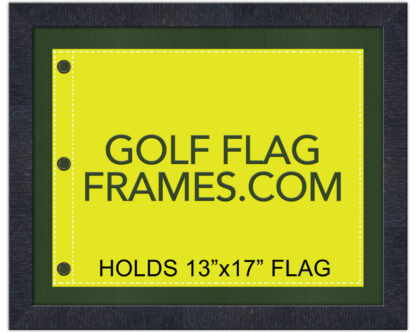 16x20 Black Frame to Hold 13x17 Golf Flag (Moulding blk-006, Reversible Black or Green Mat)