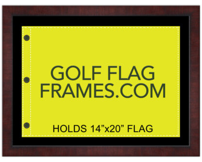 17x23 Brown Frame to Hold 14x20 Golf Flag (Moulding brn-008, Reversible Black or Green Mat) - Image 3