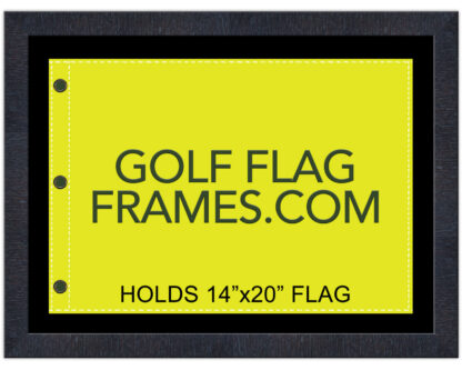 17x23 Black Frame to Hold 14x20 Golf Flag (Moulding blk-006, Reversible Black or Green Mat) - Image 6