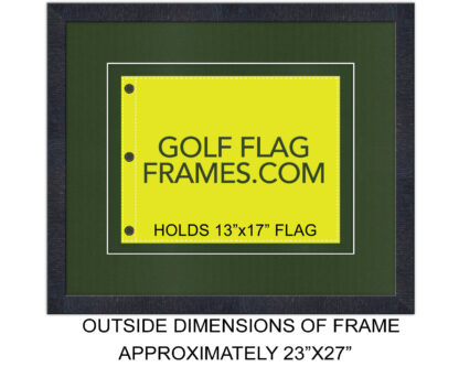 20x24 Black Frame to Hold 13x17 Golf Flag (Moulding blk-006, Double Green Mat) - Image 7