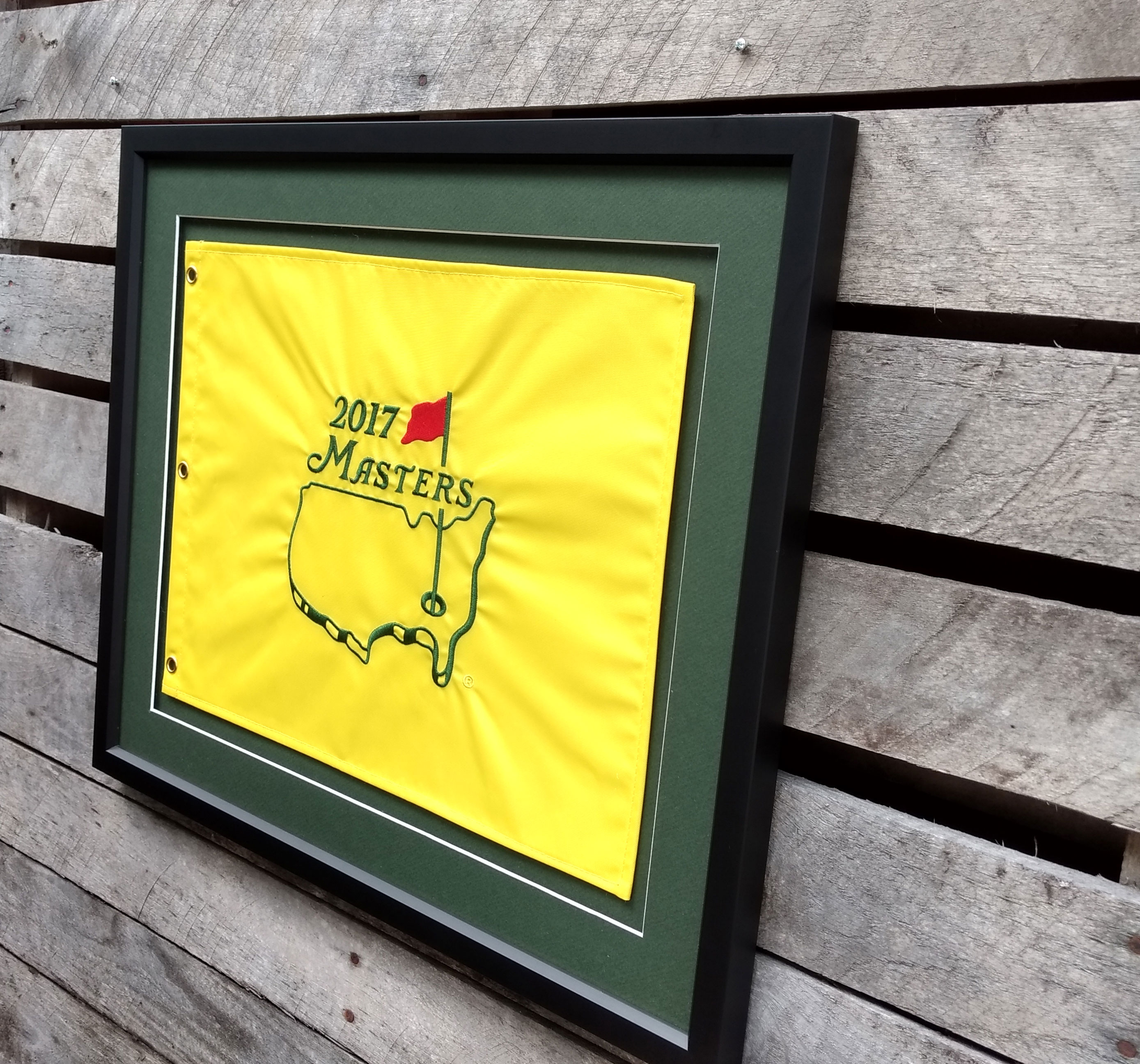 18×22 Compact Black Frame to Hold 13×17 Golf Flag ...