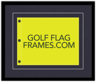 Custom Size Black Flag Frame (Moulding blk-005 Shadowbox, Choice of Mat Color)