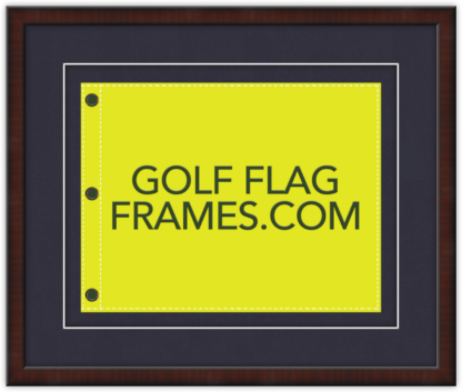 Custom Size Brown Flag Frame (Moulding brn-006 Shadowbox, Choice of Mat Color)