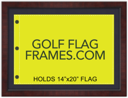 17x23 Brown Frame to Hold 14x20 Golf Flag (Moulding brn-008, Choose Mat Color) - Image 5