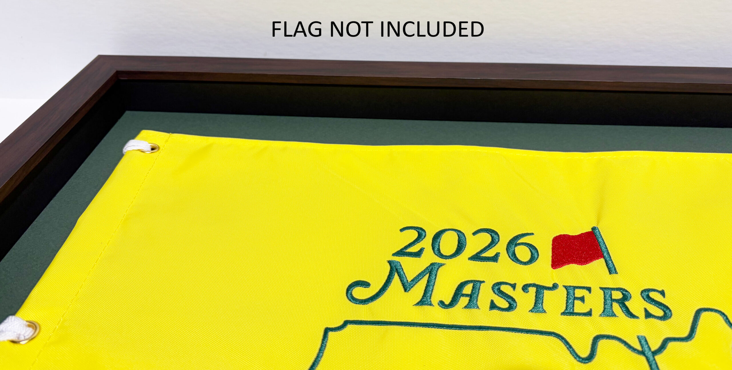 Compact Shadowbox Frame Dark Walnut Color-Custom Size to fit your Golf Flag (Moulding BRN-020, Fairway Green, True Navy or Black Mat) NEW 2026 - Image 10