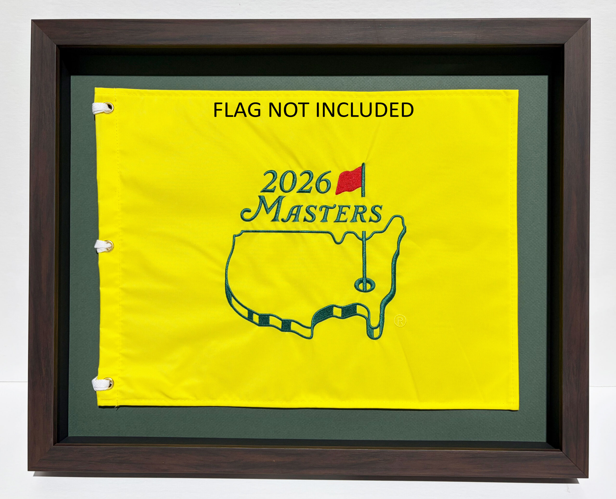 Compact Shadowbox Frame Dark Walnut Color-Custom Size to fit your Golf Flag (Moulding BRN-020, Fairway Green, True Navy or Black Mat) NEW 2026 - Image 7