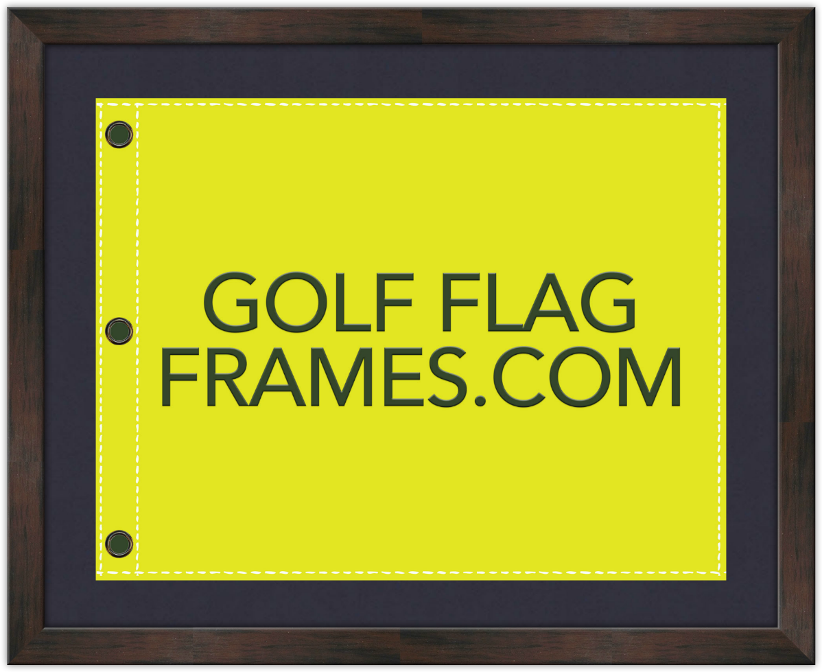 Compact Shadowbox Frame Dark Walnut Color-Custom Size to fit your Golf Flag (Moulding BRN-020, Fairway Green, True Navy or Black Mat) NEW 2026 - Image 12