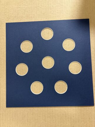 CUSTOM ORDER FOR RON RUDDUCK; 11x11 POKER CHIP FRAME HOLDS 8 CHIPS (Moulding BLK-001 Black Mat) 2026