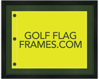 Compact Shadowbox Frame Black Color-Custom Size to fit your Golf Flag (Moulding BLK-020, Fairway Green, True Navy or Black Mat) NEW 2026