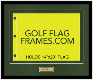 Custom JONATHAN KLOTZ SHADOWBOX FRAME; 22"X26" Using BLK-004 and Fairway Green Mats
